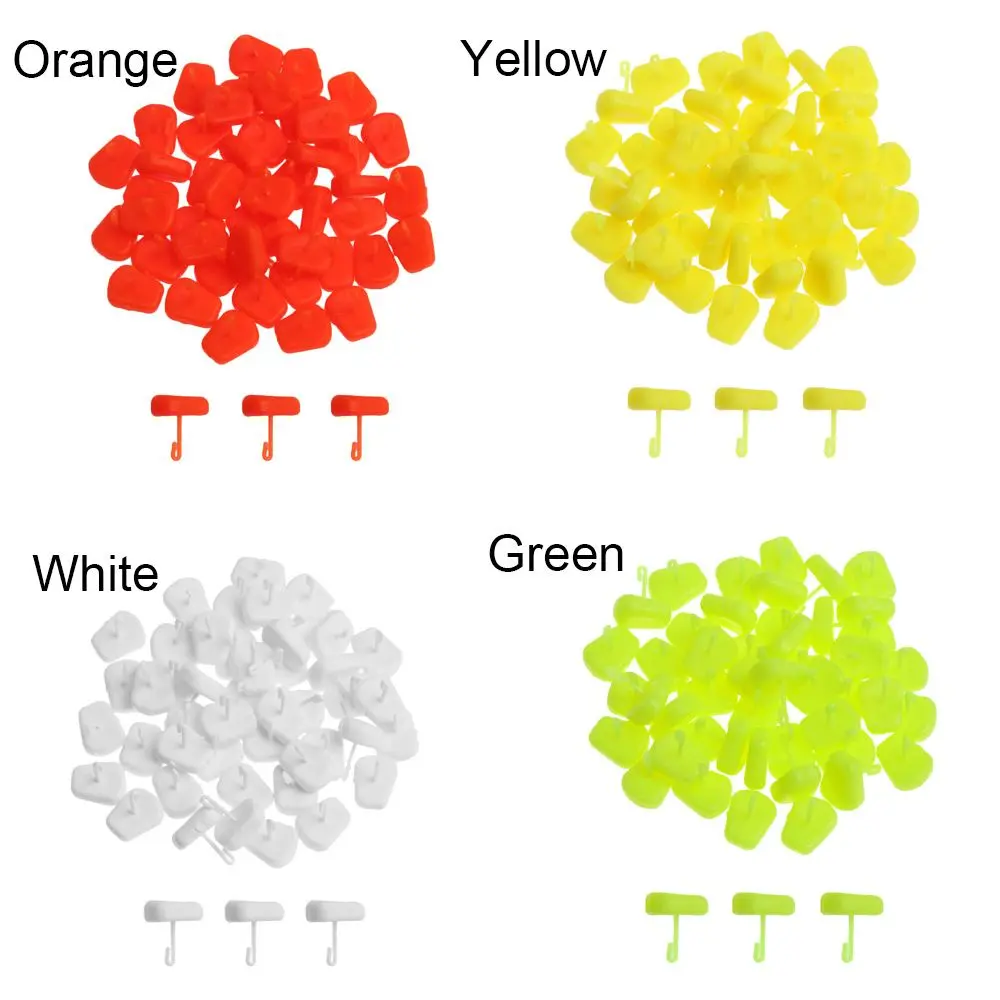 50PCS Carp Fishing Accessories Boilies Bait Stopper With Micro Fishing Hook Corn Bait Pop Up Hair Rig Stop Fishing Tackles