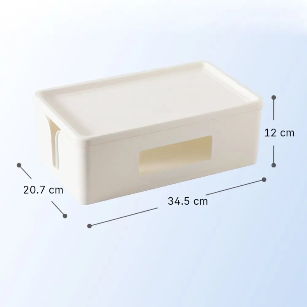 Cable Storage Box Power Strip Case Power Line Wire Management Organizer Anti-Dust Charger Socket Network Line Storage Bin