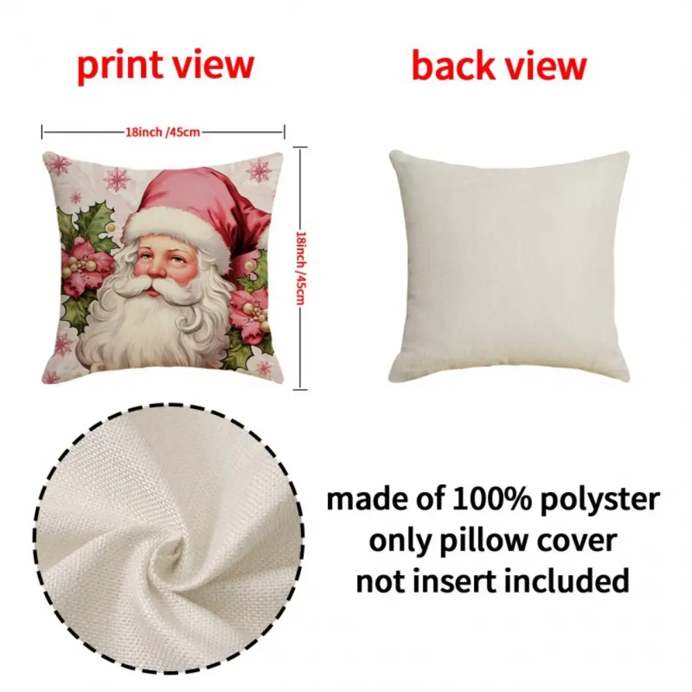 45CM Christmas Pillowcase Cartoon Santa Claus Snowman Xmas Tree Cushion Cover Merry Christma Home Decorative Car Bed Pillow Case