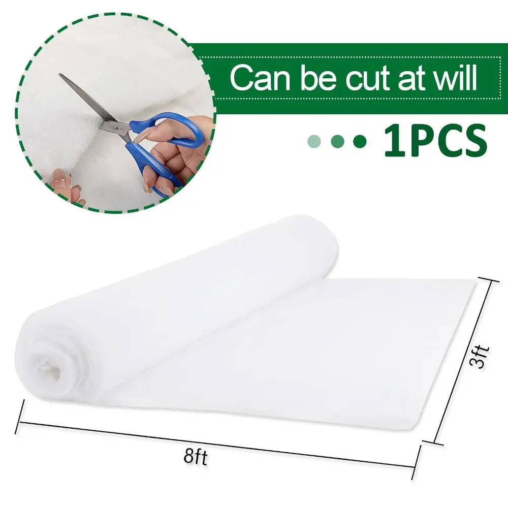 80*240CM Christmas Snow Cover Blanket Artificial Cotton Blanket Christmas Tree Backdrop Decoration Fake Snow Carpet