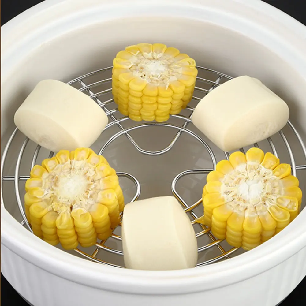 Durable 304 Stainless Steel Tray Stand Pot Steaming Steamer Rack Cookware Steamer Shelf
