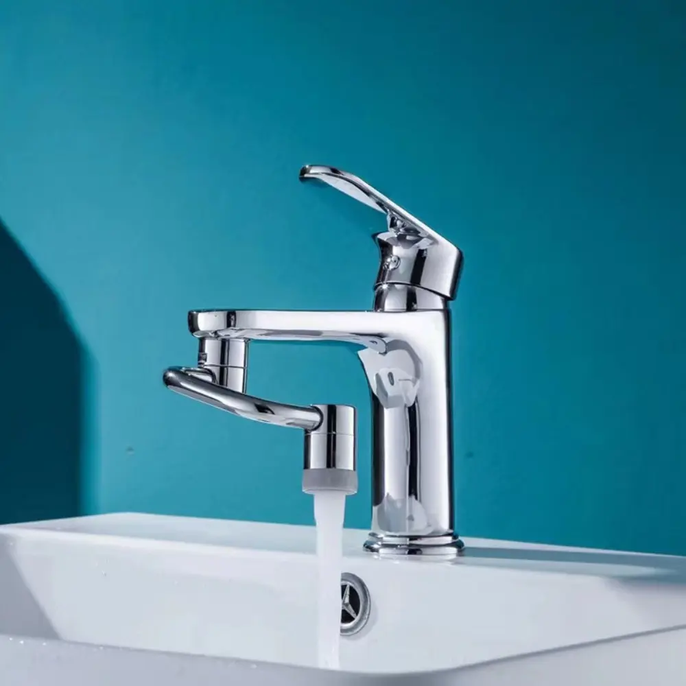 1080° Universal Kitchen Faucet Anti-splash Aerator Bathroom Tap Rotatable Faucet Extender Bubbler Head Faucet Nozzle Adapter