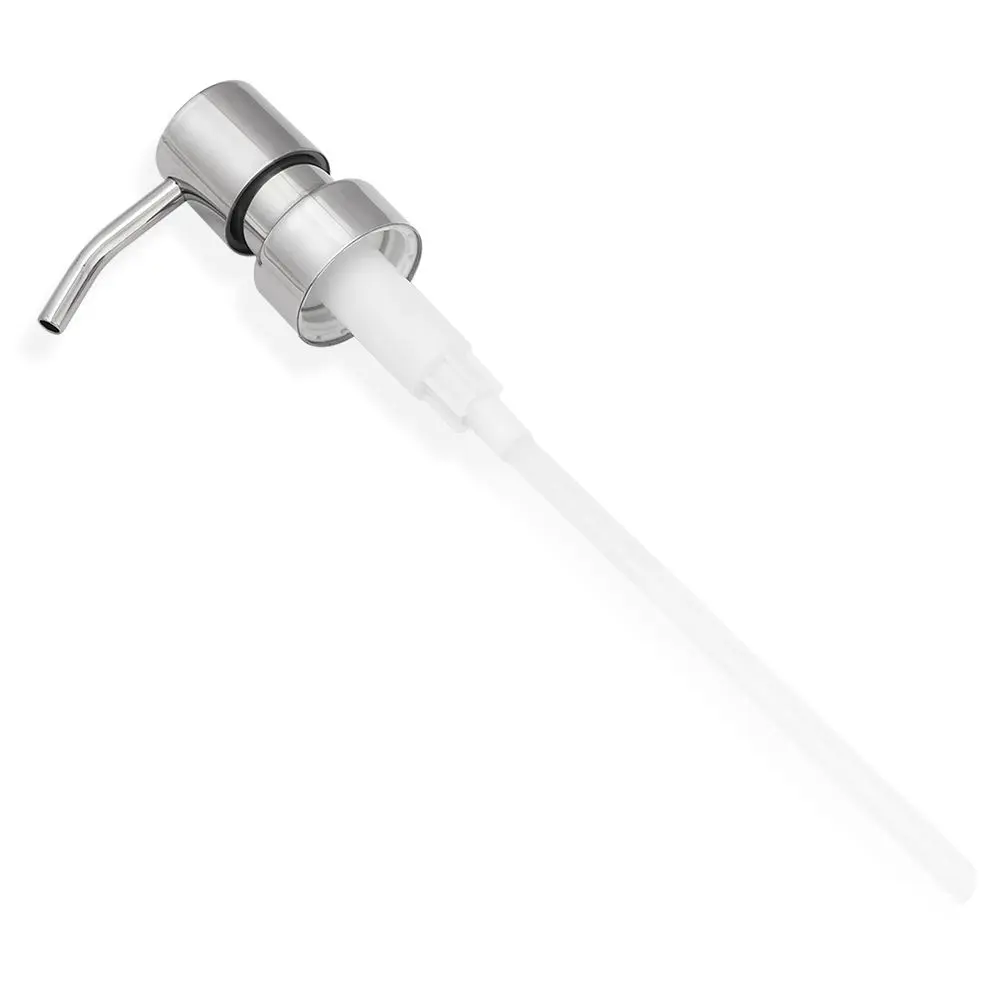 1/2PCS Stainless Steel Soap Pump Liquid Lotion Dispenser Bottle Head Replacement Jar Tube Nozzles