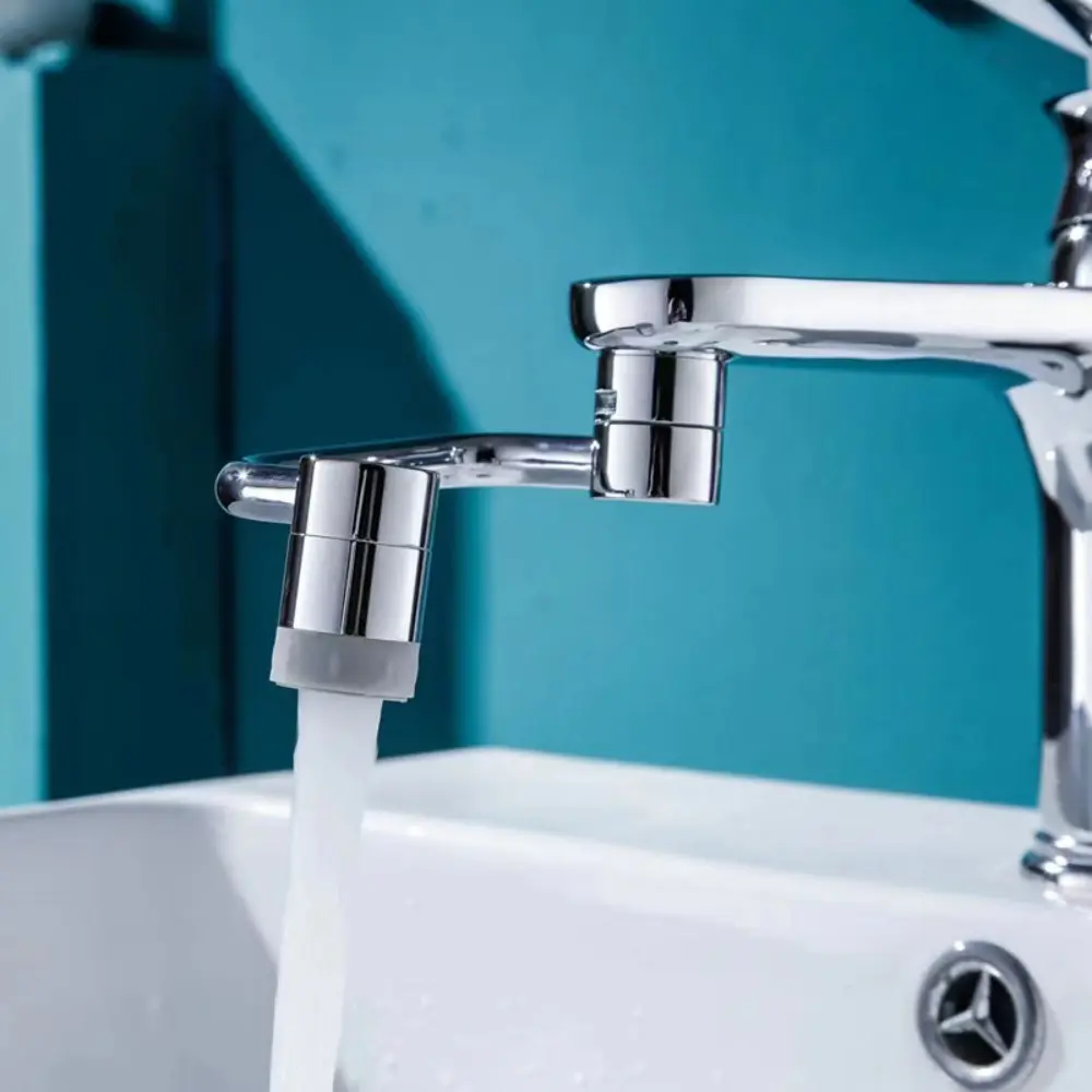 1080° Universal Kitchen Faucet Anti-splash Aerator Bathroom Tap Rotatable Faucet Extender Bubbler Head Faucet Nozzle Adapter