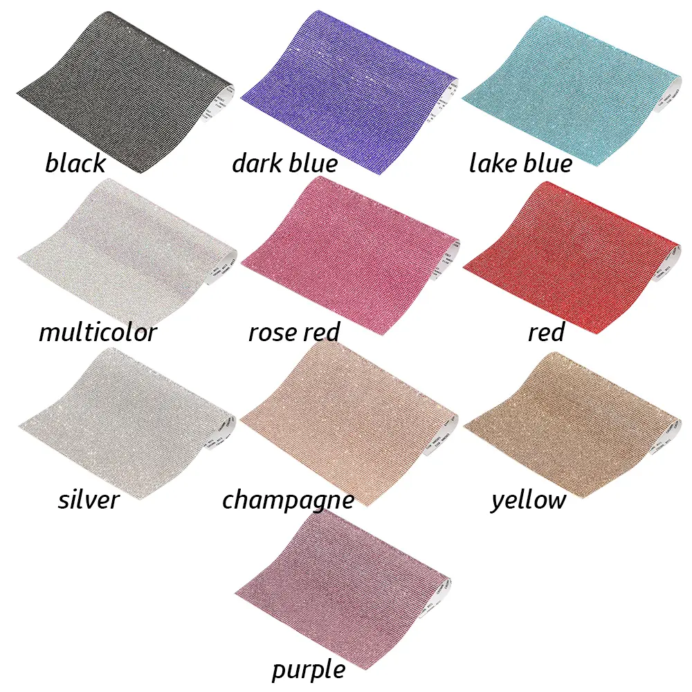 Crystal Rhinestone Sheet Bling Bling Sticker DIY Glitter Paster Home Party Car Decoration Gifts Trim Applique