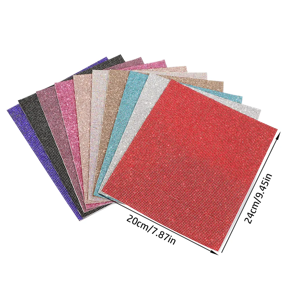 Crystal Rhinestone Sheet Bling Bling Sticker DIY Glitter Paster Home Party Car Decoration Gifts Trim Applique