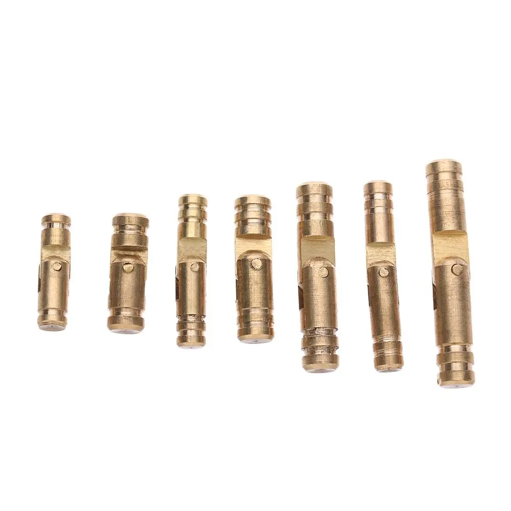 10Pcs Jewelry Box  Invisible Concealed Barrel Hinge Pure Copper Wine Wooden Case Supplies Furniture Hardware