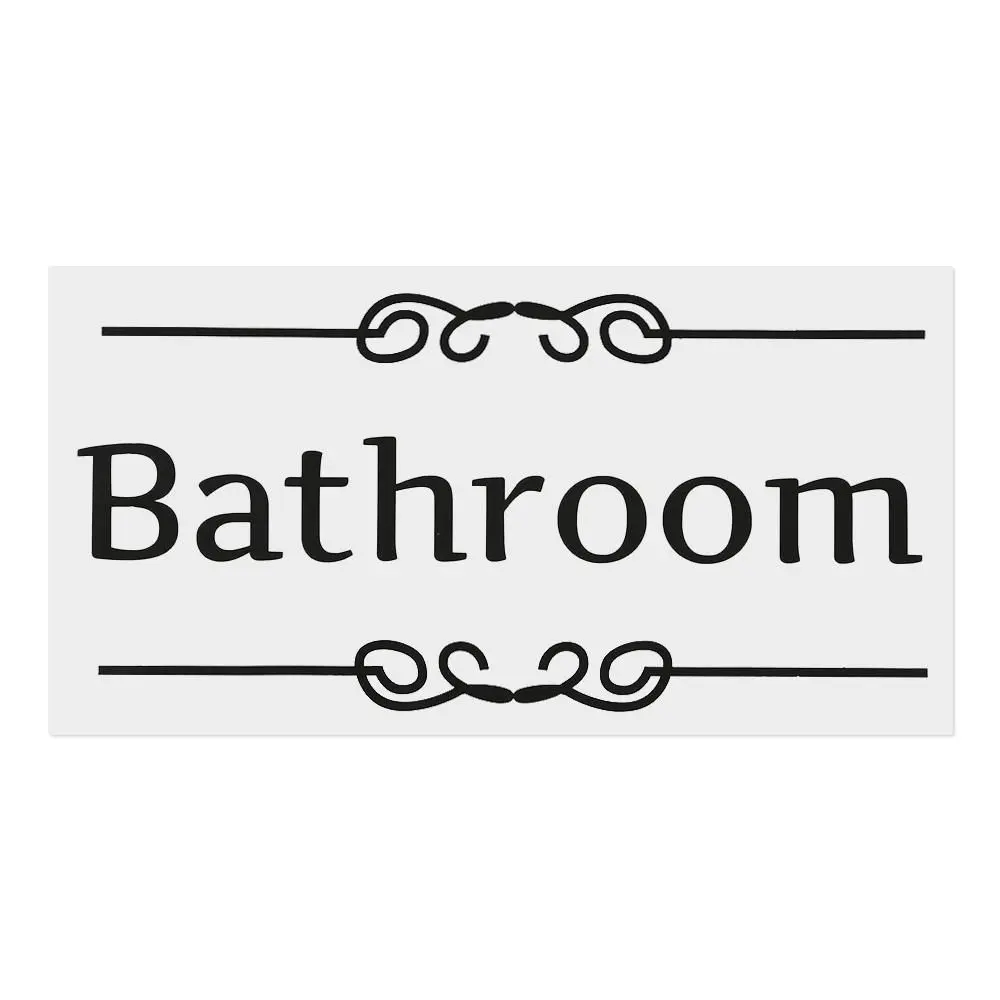 Kitchen Bathroom Bedroom Playroom Office Entrance Sign Door Stickers Home Decoration Diy Vinyl Wall Art Toilet Decals