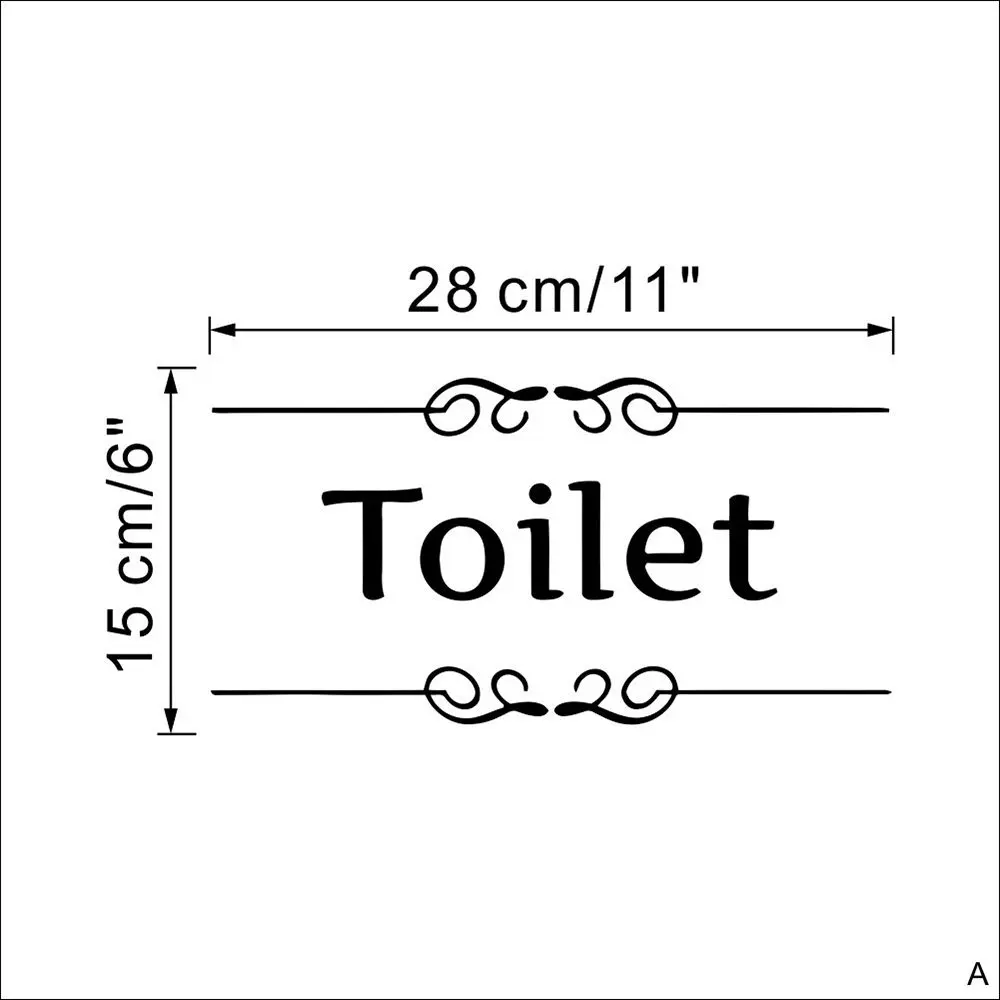 Kitchen Bathroom Bedroom Playroom Office Entrance Sign Door Stickers Home Decoration Diy Vinyl Wall Art Toilet Decals