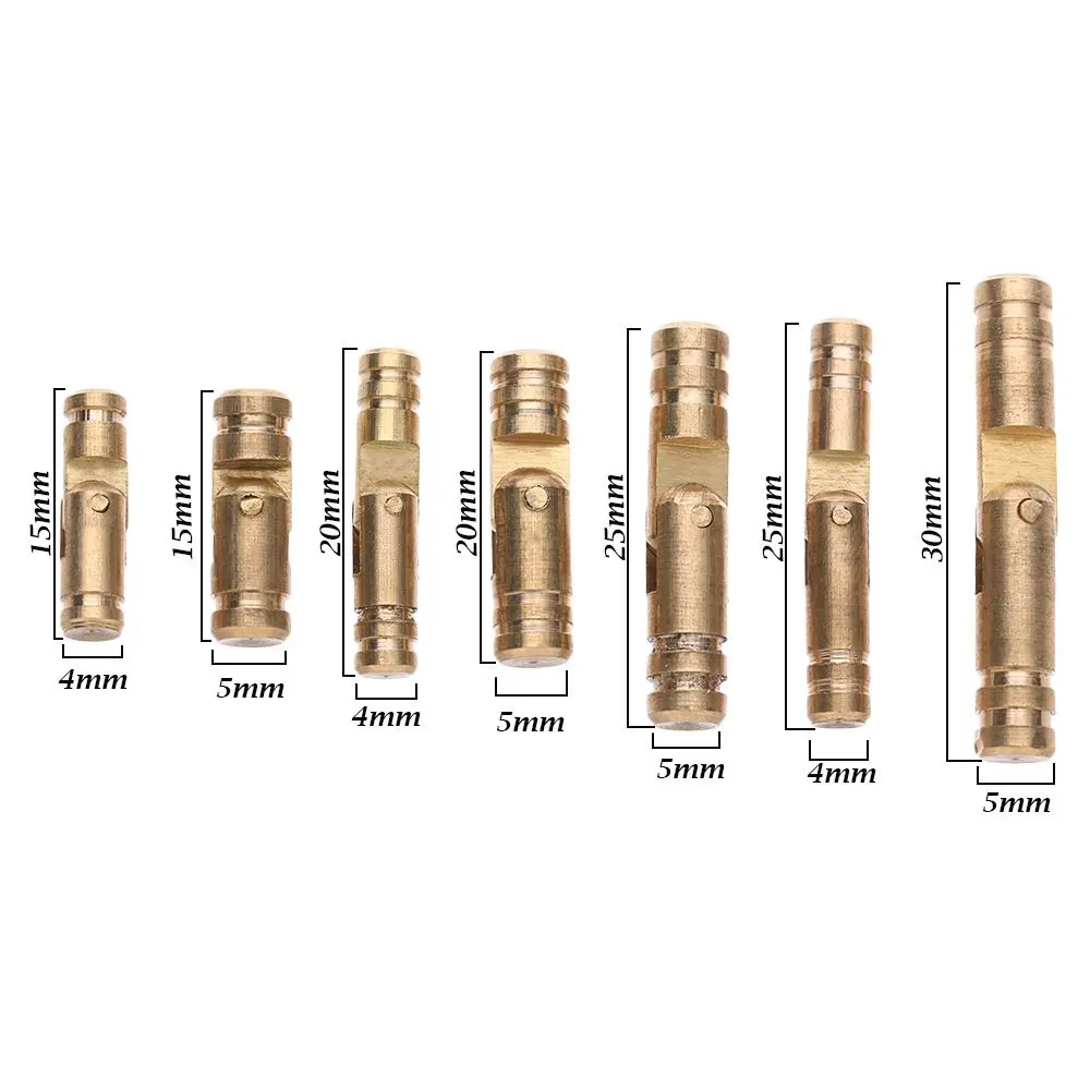 10Pcs Jewelry Box  Invisible Concealed Barrel Hinge Pure Copper Wine Wooden Case Supplies Furniture Hardware