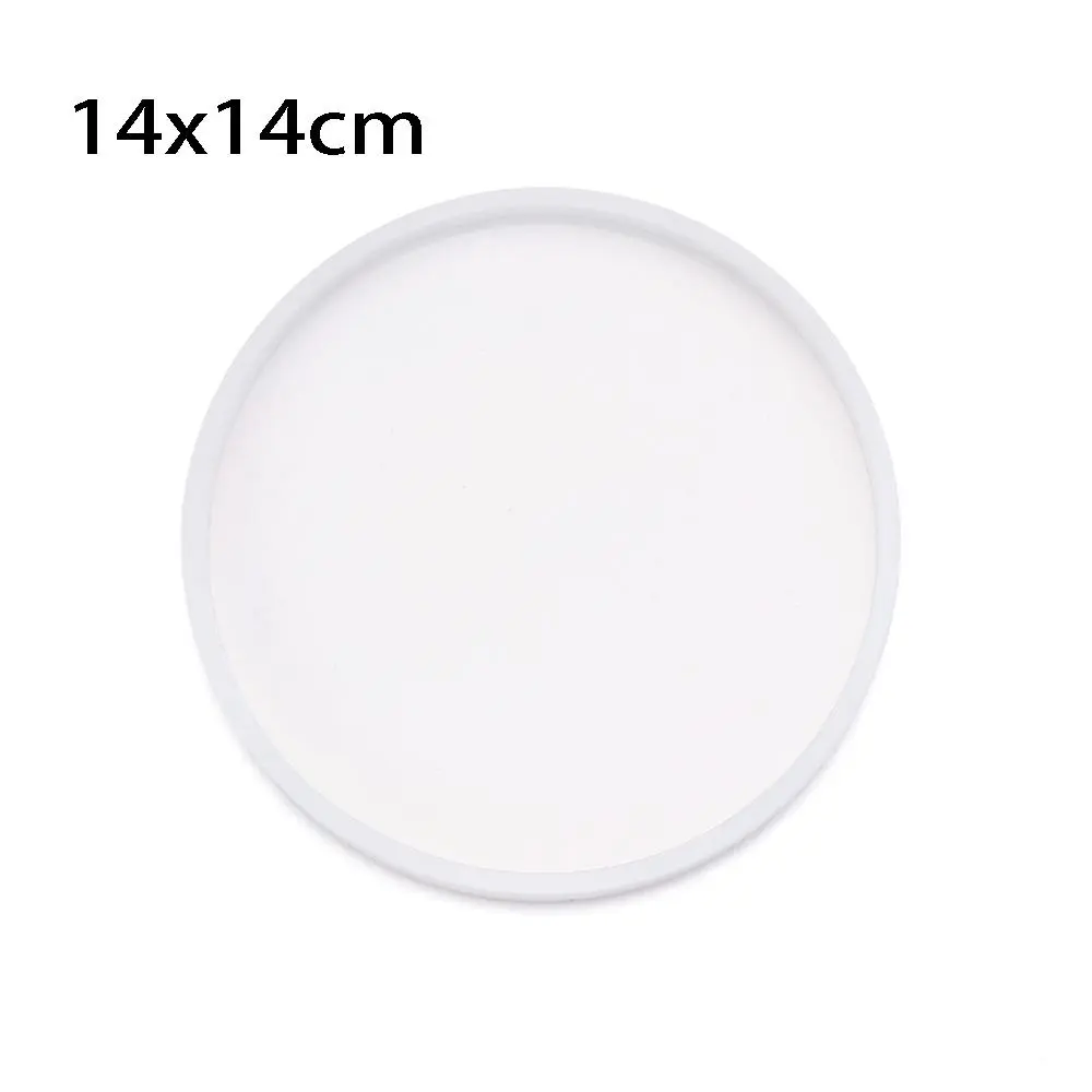 Transparent Fluid Arts Round Coaster Resin Casting Molds Silicone Epoxy Jewelry Pendant Agate Making Mould Tool DIY Accessories