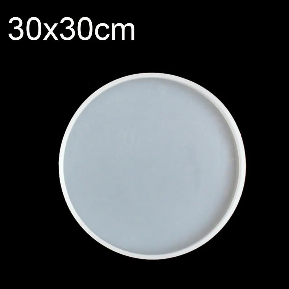 Transparent Fluid Arts Round Coaster Resin Casting Molds Silicone Epoxy Jewelry Pendant Agate Making Mould Tool DIY Accessories
