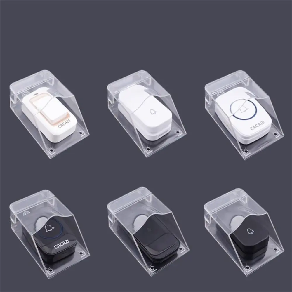 Button Covers Smart Door Bell Protector Bell Chime Cover Doorbell Ring Protector Waterproof Wireless Doorbell Cover For CACAZI