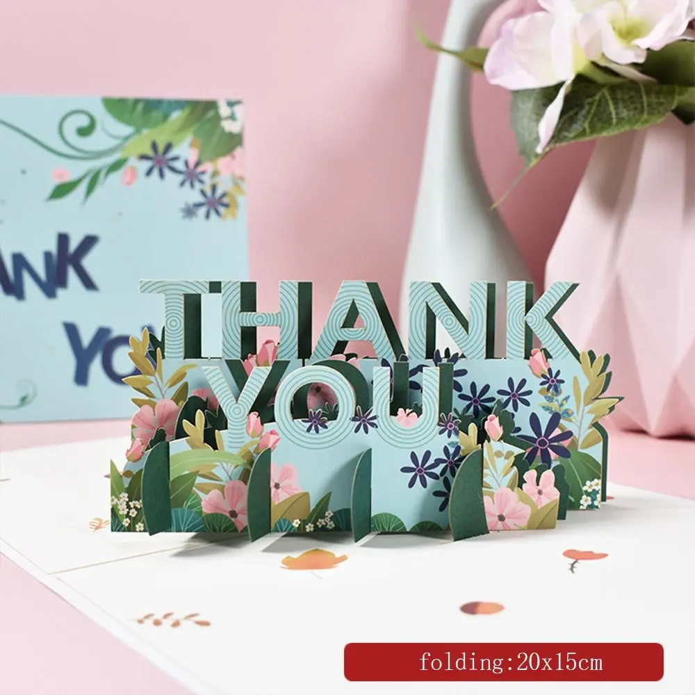 3D Bouquet Card Gift for Mothers Day Mom Wife Teacher's Day Pop Up Flower Greeting Cards Get Well Sympathy All Occasions