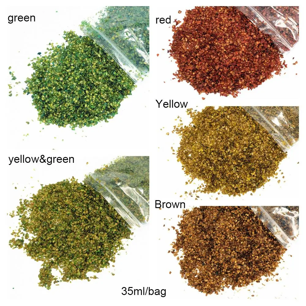 35ml/bag Sand Table Simulation Mini Leaves Miniature Static Leaf Layout Scene Model Wargame Accessories Fairy Garden DIY