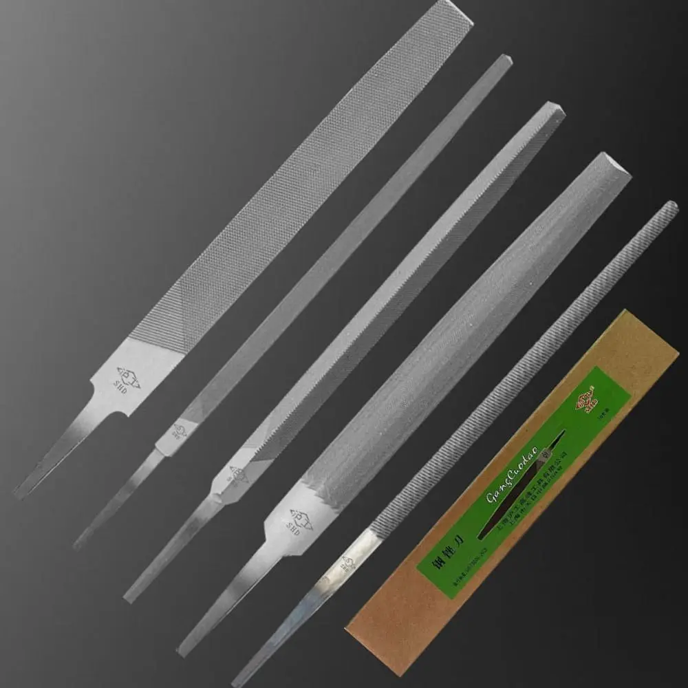6/8/10/12/14 Inch Steel Files Middle Tooth Flat Saw Files For Sharpening Straightening Grinding Wood Carving Metal