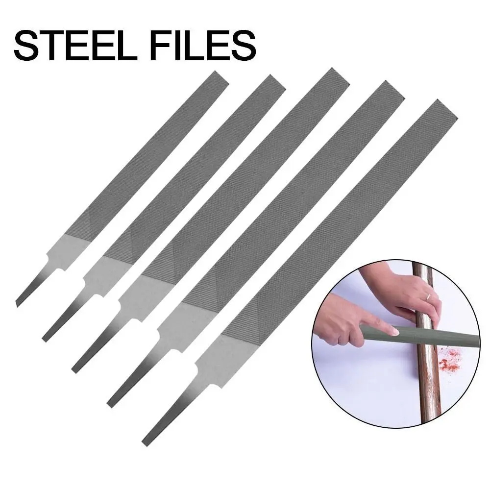 6/8/10/12/14 Inch Steel Files Middle Tooth Flat Saw Files For Sharpening Straightening Grinding Wood Carving Metal