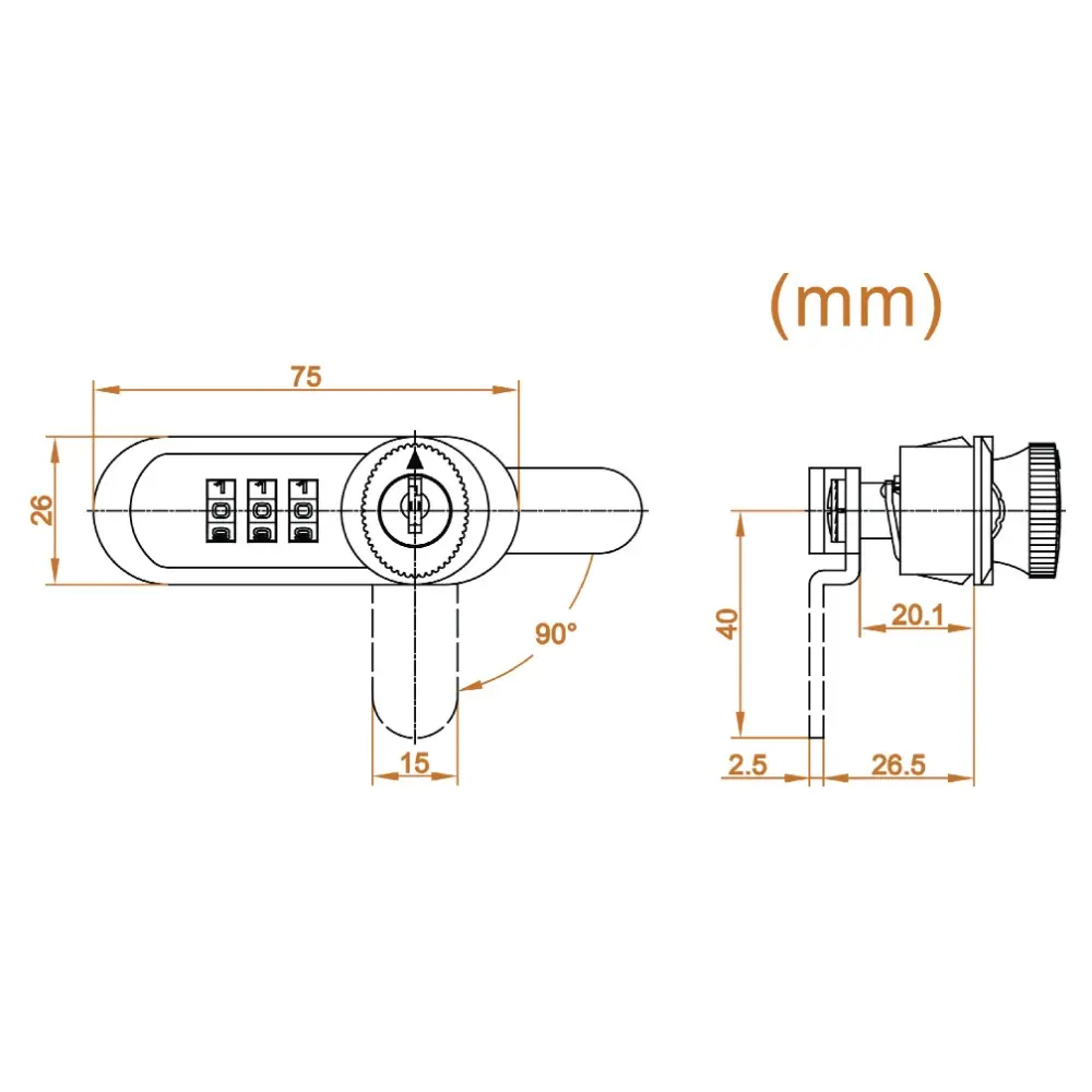 3 Digit Locks Cabinets Cabinet Lock Doorlock Digit Combo Lock Mechanical Door Lock 3 Number Padlock Drawer Lock Password