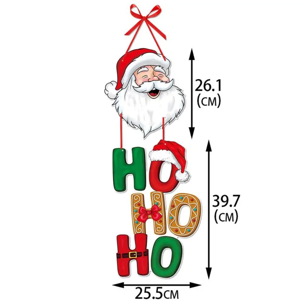 2024 Christmas Door Hanger New Year Party Pendants Xmas Tree Hanging Oranments Santa Claus Snoweman Elk Merry Christmas Decor