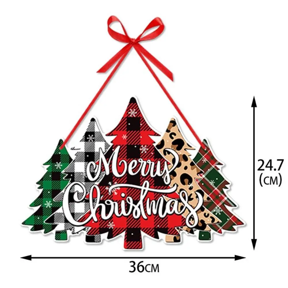 2024 Christmas Door Hanger New Year Party Pendants Xmas Tree Hanging Oranments Santa Claus Snoweman Elk Merry Christmas Decor
