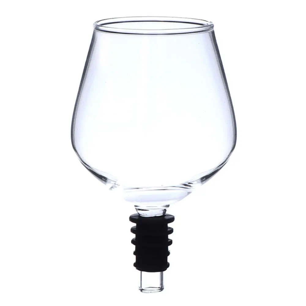 Silicone Seal Bottle Stopper Drink Directly Red Wine Champagne Glass Cup Wine Glass Topper Transparent Drinking Cup Home