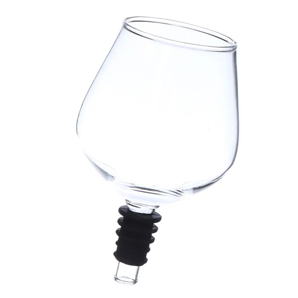 Silicone Seal Bottle Stopper Drink Directly Red Wine Champagne Glass Cup Wine Glass Topper Transparent Drinking Cup Home