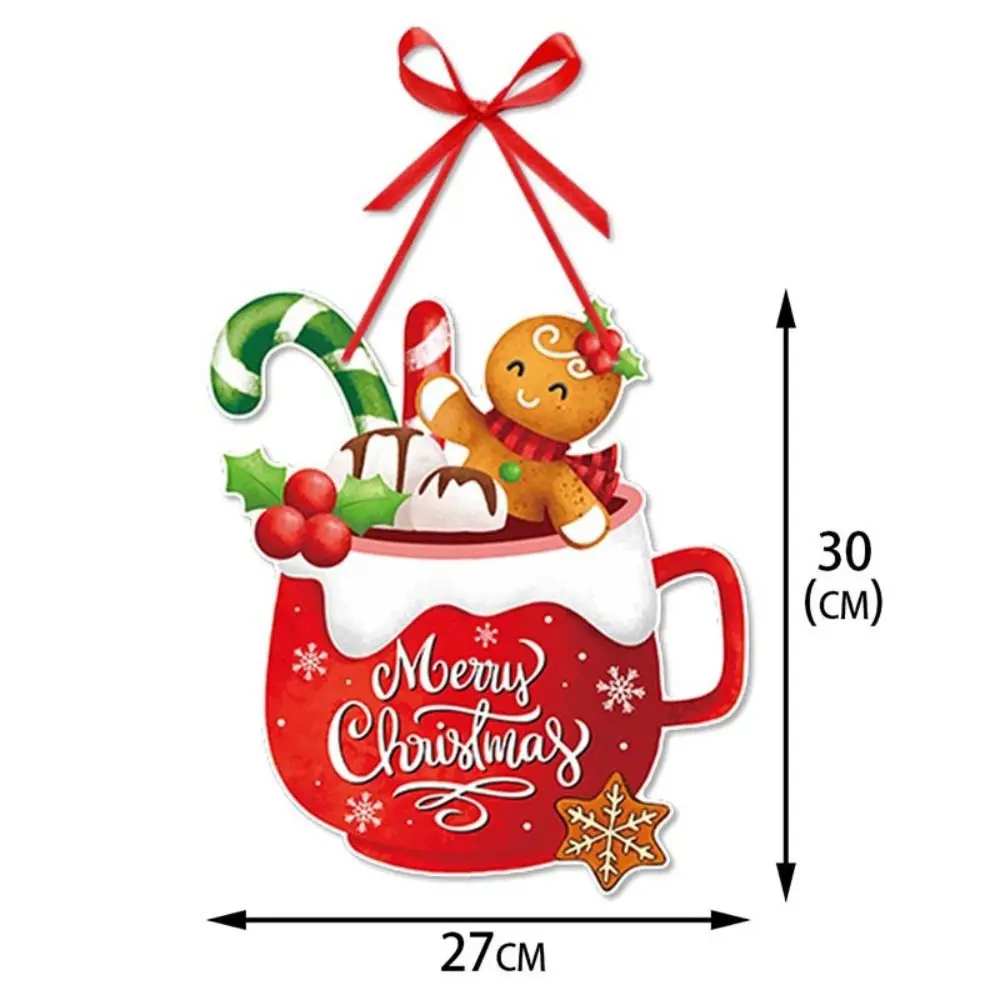 2024 Christmas Door Hanger New Year Party Pendants Xmas Tree Hanging Oranments Santa Claus Snoweman Elk Merry Christmas Decor
