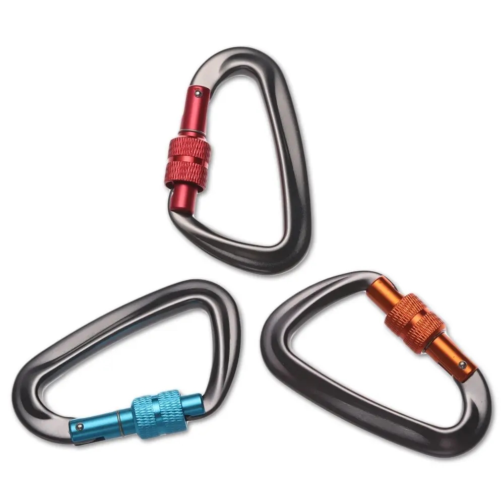 6 Colors Outdoor Tools Climbing Equipment Security Safety Locks Quickdraws Lock Climbing Carabiner Professional Climbing Buckle