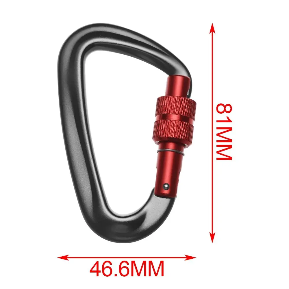 6 Colors Outdoor Tools Climbing Equipment Security Safety Locks Quickdraws Lock Climbing Carabiner Professional Climbing Buckle