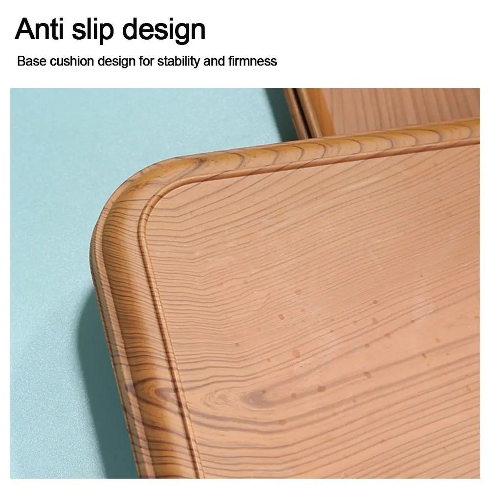 Nordic PP Pallet Plastic Tray Food Bread Pan Rectangular Storage Household Kitchen Supplies Hotel Service Tray Dessert