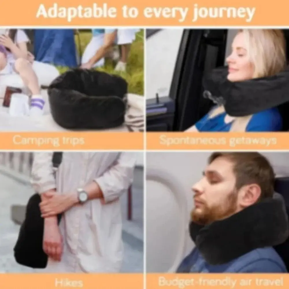 Fillable Travel Neck Pillow Stuff With Clothes Pillowcase Storage Bag Lycra Fabric Waterproof Carry Portable Travel Bag Pillow