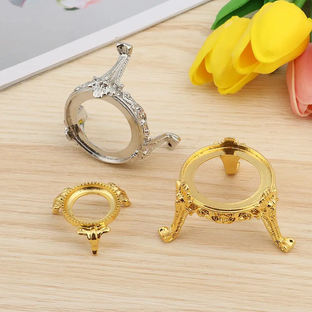 European Style Crystal Ball Holder Glass Sphere Base Egg Support Metal Display Stand Photography Props Desktop Ornaments Gift