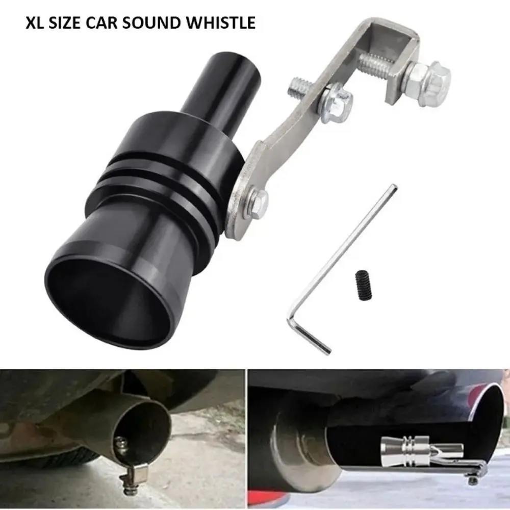 1Pcs Auto Accessories Turbo Sound Whistle Vehicle Refit Exhaust Pipe Sound Simulator Universal S/M/L/XL Muffler Device Car