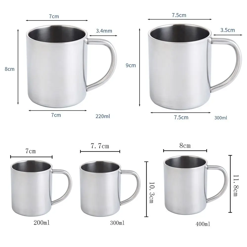 Stainless Steel Portable Mug Cup Double Wall Travel Tumbler Coffee Mug Tea Cup