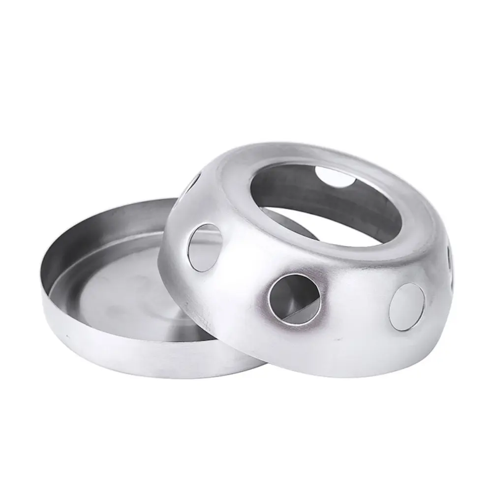 Round Base Heater Stainless Steel Candle Coffee Milk Teapot Tea Holder Warmer QN