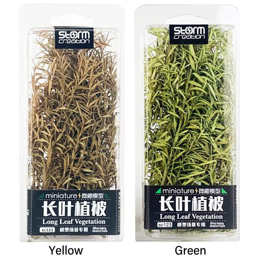 Micro Landscape DIY Accessories 1 Box Sand Table Vegetation Long Leaf Grass Cluster Miniature Reed Scene Model Railway Scenery