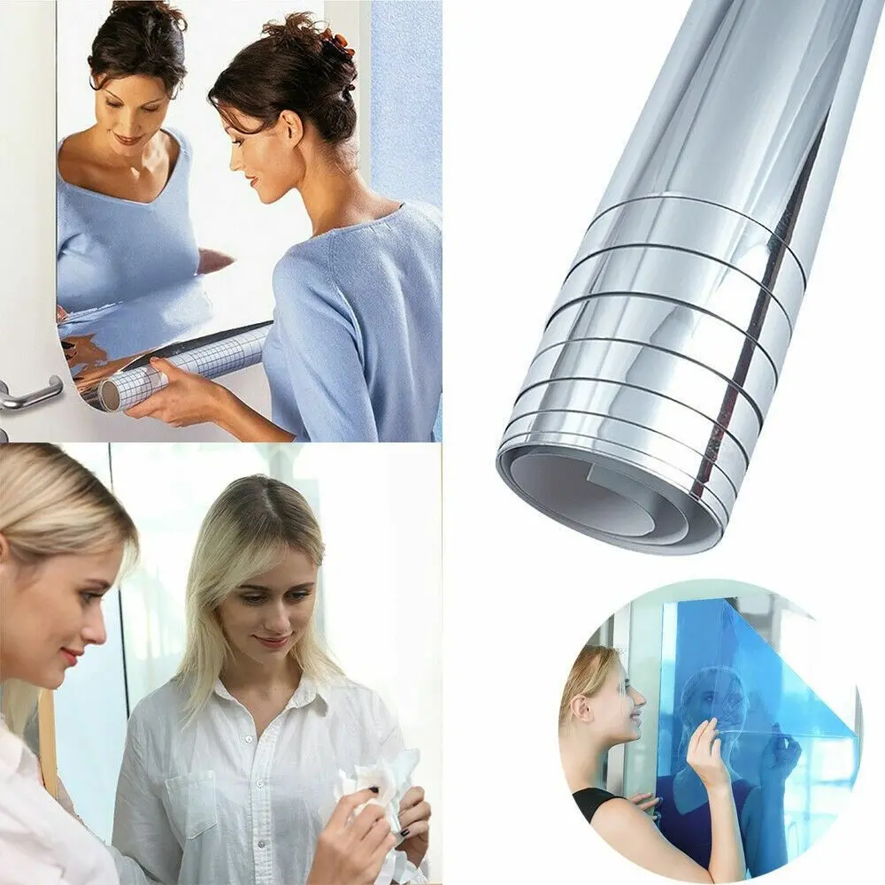Mirror Wall Stickers Self-adhesive Mirror Wall Stickers Large Roll Stickers One Piece Mirror Wall Stickers