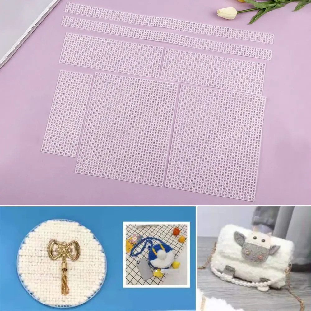 Variety DIY Accessories Woven Material Grid Plate Knitted Piece for Weaving Bags