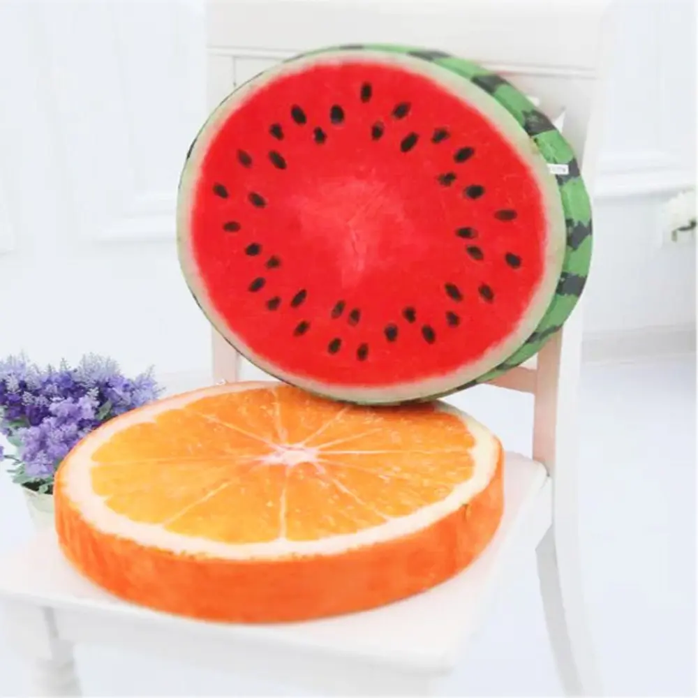 Comfortable Seat Pads Round Chair Cushions Funny Fruit Garden Dining Outdoor