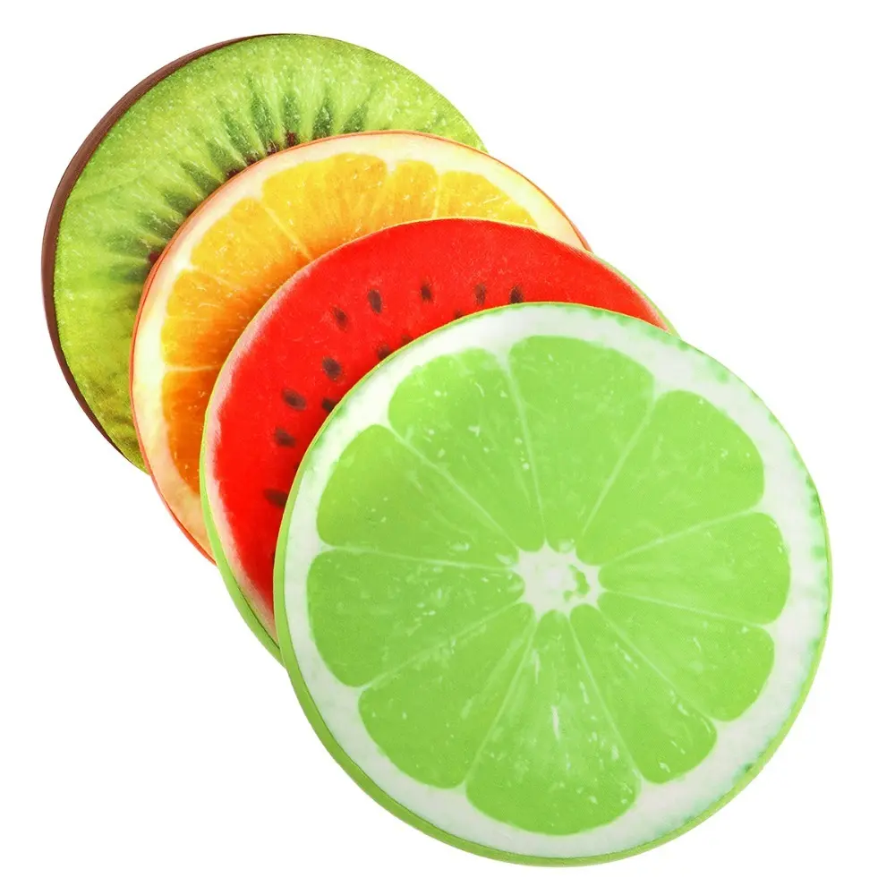 Comfortable Seat Pads Round Chair Cushions Funny Fruit Garden Dining Outdoor