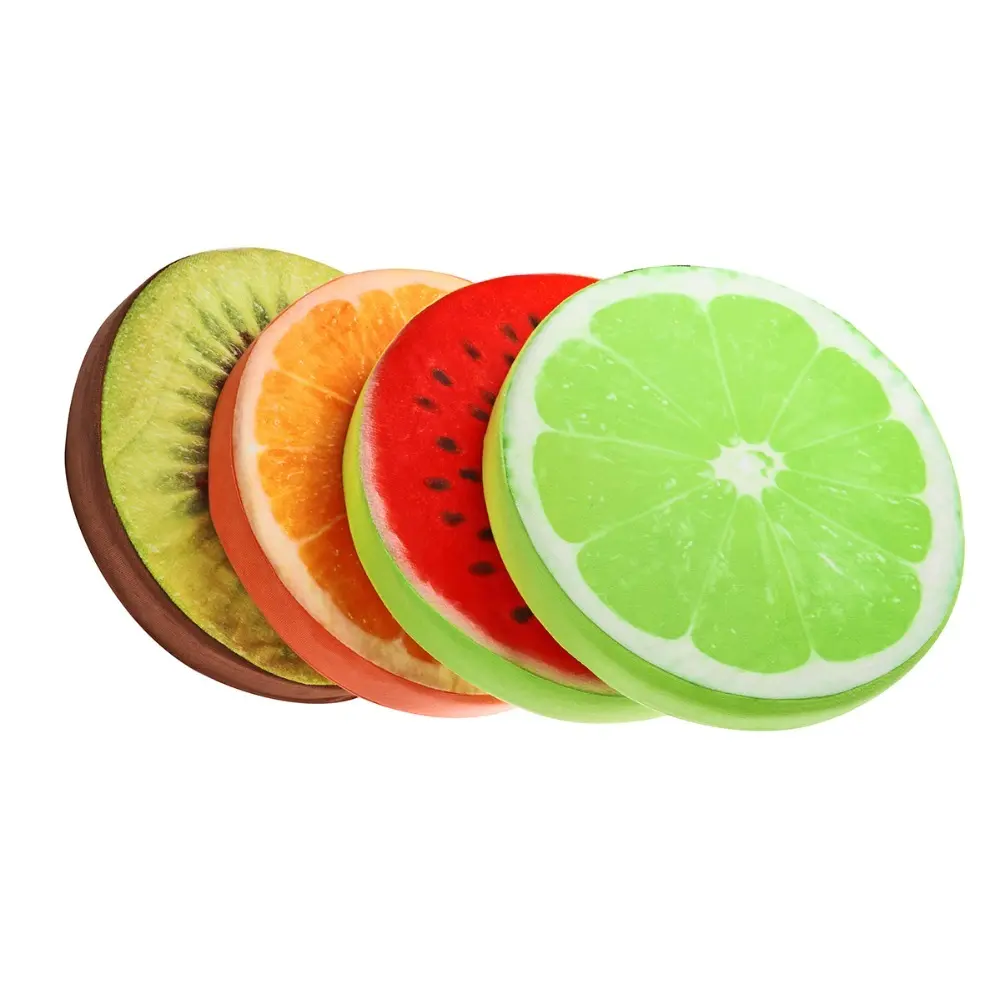 Comfortable Seat Pads Round Chair Cushions Funny Fruit Garden Dining Outdoor