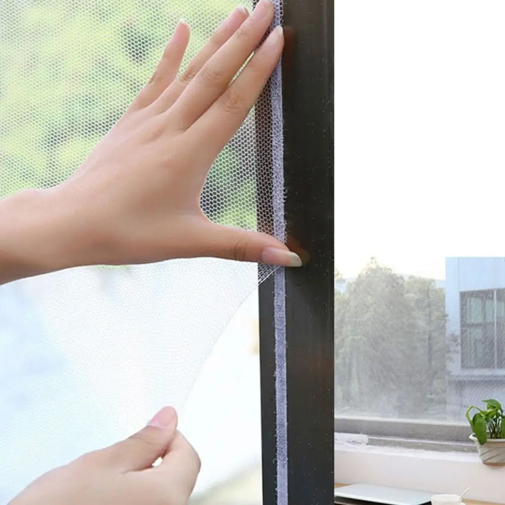 Anti Fly Mosquito Net Window Screen Mesh Adhesive Mosquito Insect Flying Bug Net Curtains for Kitchen Windows Home Protector