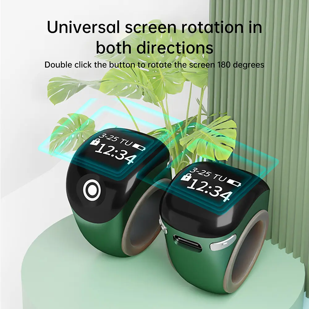 Smart APP Counting Finger Counter Ring 5 Prayer Time Vibration Reminder Waterproof Tasbih Tally Digital Counter