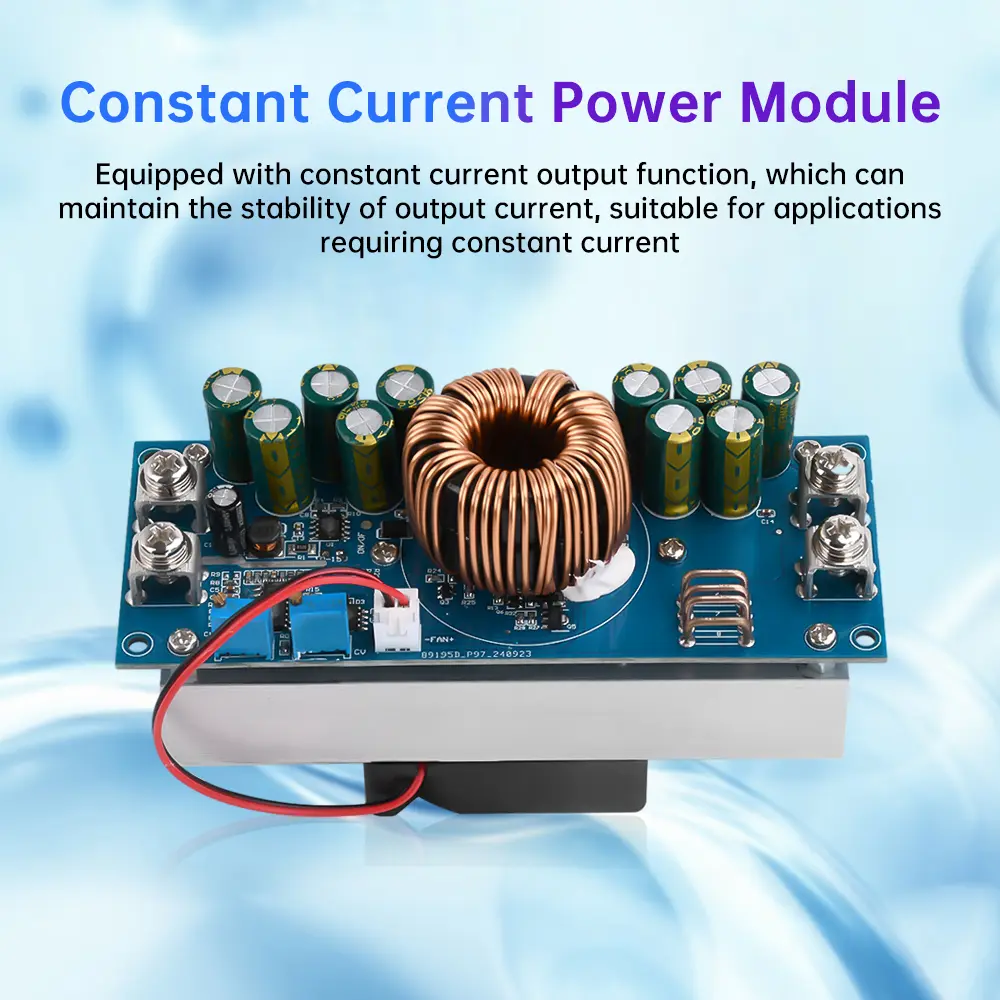 DC15V-90V to DC2.5V-72V Buck Power Module High Power 800W/1200W 28A/50A Constant Current Power Module with Cool Fan