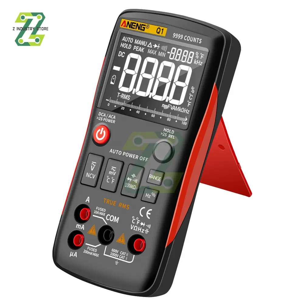 ANENG Q1 Digital Multimeter 9999 Analog Tester True RMS Professional Multimetro DIY Transistor Capacitor NCV Testers Lcr Meter