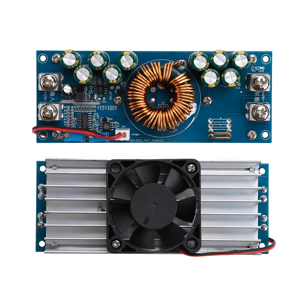 DC15V-90V to DC2.5V-72V Buck Power Module High Power 800W/1200W 28A/50A Constant Current Power Module with Cool Fan