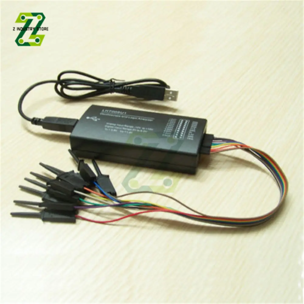Virtual Oscilloscope Logic Analyzer LHT00SU1 Multi-function Signal Generator I2C SPI CAN Uart With Clamp Line and USB Connector