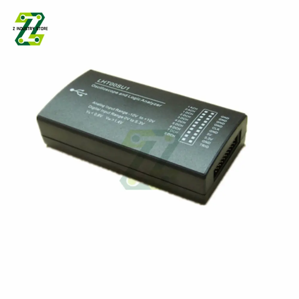 Virtual Oscilloscope Logic Analyzer LHT00SU1 Multi-function Signal Generator I2C SPI CAN Uart With Clamp Line and USB Connector