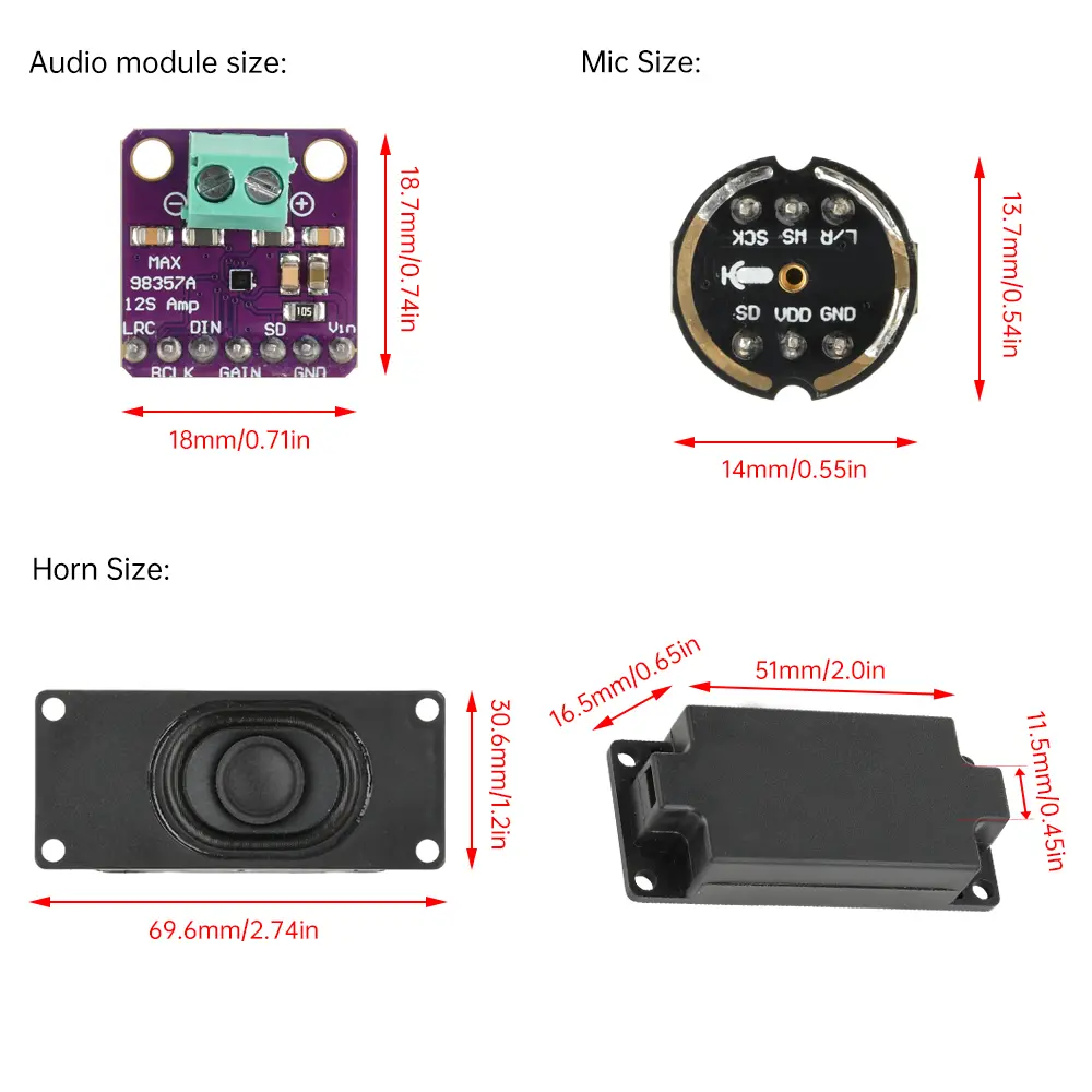 ESP32-S3 N16R8 Development Board Programming Board Xiaozhi Ai Intelligent Voice Machine With 0.91-Inch Oled Combination Kit
