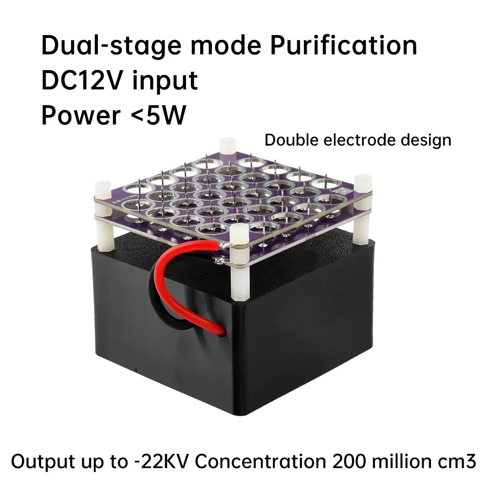 DC 12V 200 Million Negative Oxygen Ion Generator DIY Air Purifier Deodorize Deodorize Deodorize Deformaldehy